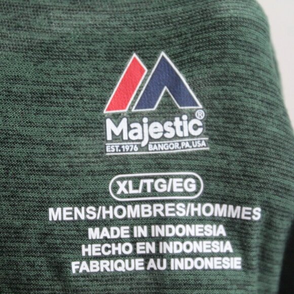 Majestic Men Green Tee Shirt Oakland Athletics A's Light Weight Size XL - Picture 8 of 11